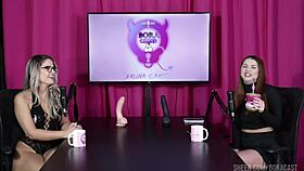 Safada Gets Naked, Pussy Licked Wet After Fetish Talk.