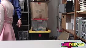 Rebel Blonde Caught Sucking Guard's Huge Dick!