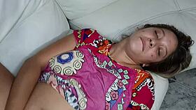 Hey, no one's home, let's suck my stepsister's pussy and cum on her ass!