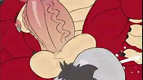 feeling wild with decker x vert banging hard in furry anal group action