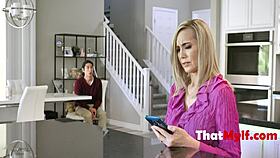 อุ๊ย สตีปมัม 69 ฉันทันทีหลังสามีออกไป...