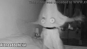 Ghost caught on camera during halloween party roleplay
