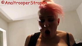 Eevi petite explores strapon with analtrooper