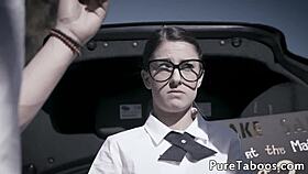 Bullied young babes forced into taboo threeway with older relatives