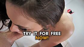 Pov blowjob blowout with Chanel Preston, she gags so hard