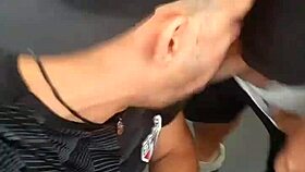 i was suckin the married guys dick in the toilet when the cleaner caught us, oh shit