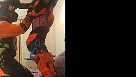 Motocross blowjob surprise