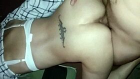 sexy wife cums hard on big cock bent over 😍