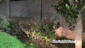 The thick Texas freak's ambitious booty gets wild with a big black cock.