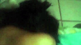 Friend bends over for support