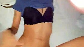 mexican girlfriend makes homemade video with big cock