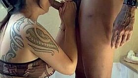 Can You Handle This Monster Cock Blowjob In The Bath Tub With That Sexy Asian Teen?