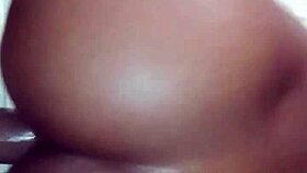 Latina bent over, fucking her big ass hard