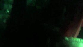 Friend bends over for support