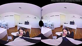 I, the secratary at Virtualrealporn.com, am gettin fucked by my boss. Oh god, it's so big!