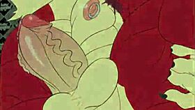 feeling wild with decker x vert banging hard in furry anal group action