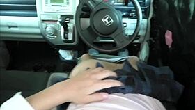 Moaning in the Car with Her Boyfriend's Girl
