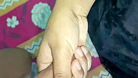 Indian slut wife gives homemade blowjob to husband!