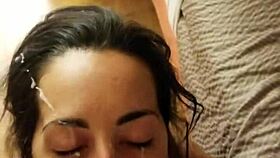 Slut Girlfriend Takes Huge Facial Cumshot