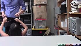 Yo, Shoplifter Aryana Rides an Officer’s Huge Cock in the Back Office. What a Wild Bust!