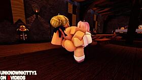 Roblox porn kompilacija s piškami, trojčki in izlivki 😈