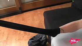 Wow, first user shoot with thick Jan and Melli-Nimmersatt deepthroating!