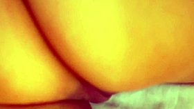 Creampied while playing on the phone with young tight wet pussy monster cock game.