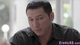 flat chested teen babe takes BIG COCK in high definition