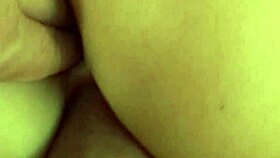 restless brunette gets fucked by older man on couch