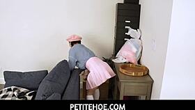 Petitehoe tiny 18+ neighbour makes it all fit kimmy kim