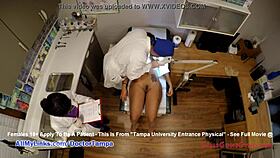Sheila Daniels CAUGHT on Spy Cam During Physical EXAM with Doctor Tampa at Tampa University