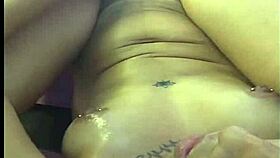 teen 18+ housewife masturbates with dildo, squirting secretly