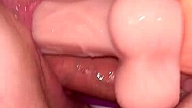 She Breaks My Pussy With Two Massive Cocks