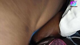 Sweet Petite Ebony Girl's Wet Pussy Fucking with Natural Tits and Cock