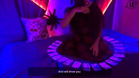 Hey, agatha dolly gives joi in spanish with halloween cards and squirting instructions 😈🎃