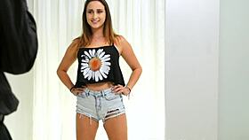 Rough Casting and Cum in Mouth for Busty Teen 18+