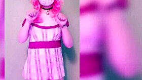 Trailer Tranny Makes a Squirt with Anal Enema While Bent Over Riding Dildo - Maddy Diamond