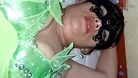 Visiting Aunt Dressed As Elf For Christmas Gift