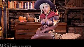 fucking witch mercys gorgeous body all night