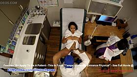 Sheila Daniels CAUGHT on Spy Cam During Physical EXAM with Doctor Tampa at Tampa University