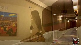 April Olsen Double Teamed With Facial