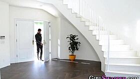 kinky stepdaughter rides big cock with tattoo