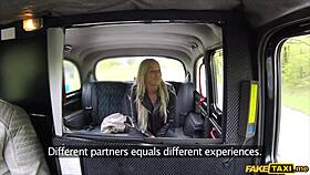 a thick cock drills a shaved blonde’s tight hole in a car’s backseat