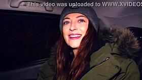 that camgirl fucking her fan hard in doggystyle, sucking his cock