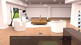 hey alex what are you doing spying on latisha changing her dress in that 3d game