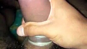 Filling Condom with Abundant Cum!