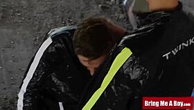 Bringmeaboy twinks Casper and Jack bareback fucking outdoors