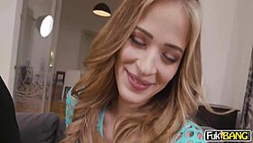 Ria Sunn gets wild help with double pounding!