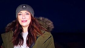 that camgirl fucking her fan hard in doggystyle, sucking his cock