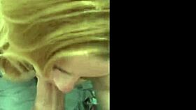 That sexy blonde girlfriend is a total blowjob pro